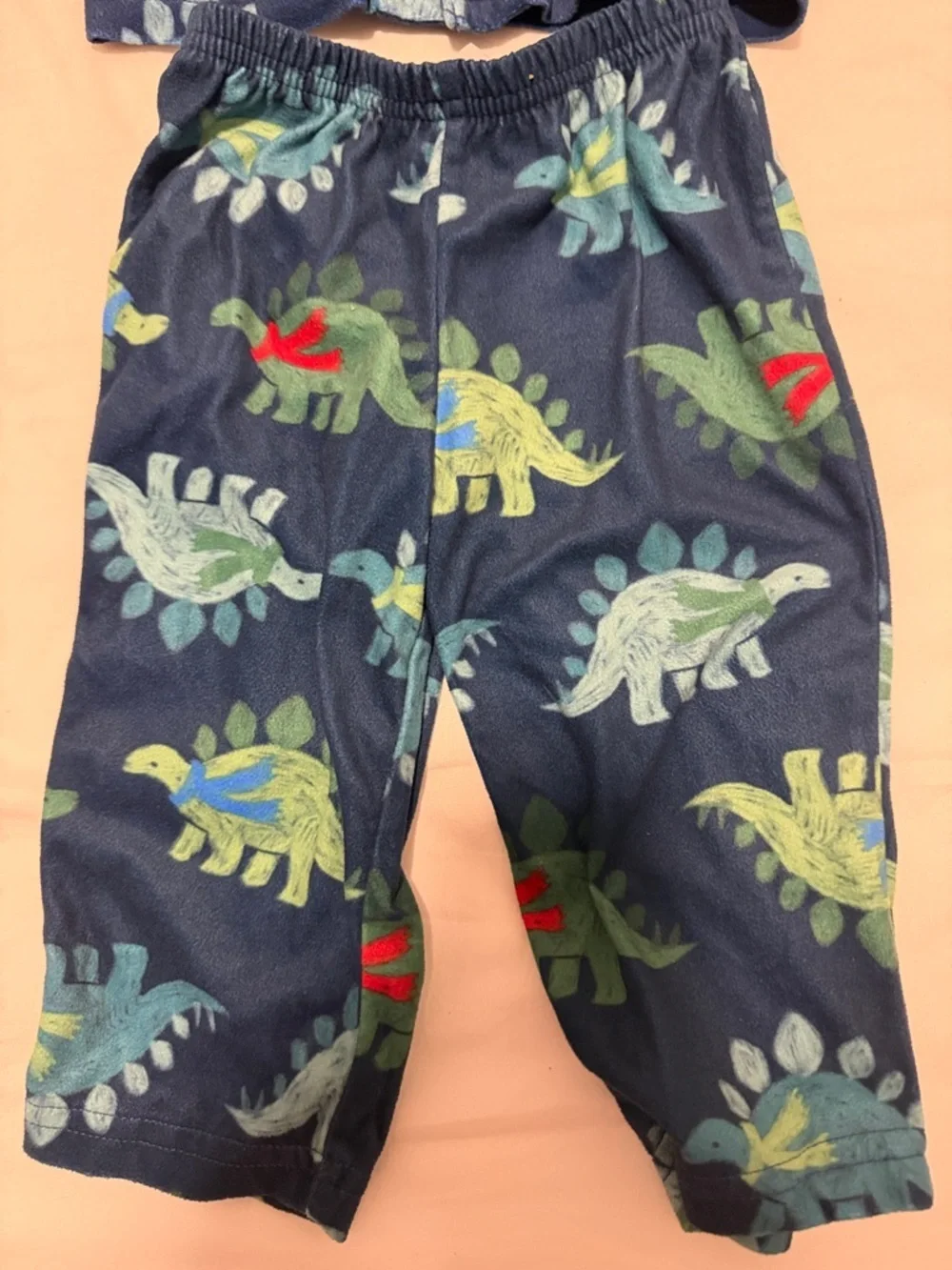 Kids Navy Blue Dinosaur Pajama Set baby 12 months